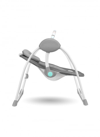 Ruben Swinging Baby Chair - Stone Grey/Turquoise