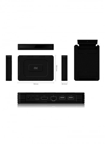 S912 Smart Android TV Box Amlogic 4K 2GB RAM 16GB ROM 2.4G EU47 Black