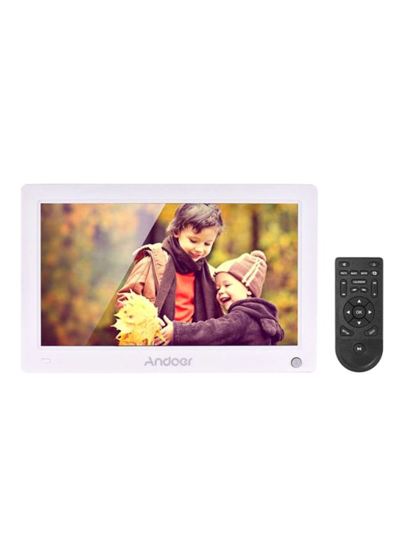 HD Wide Screen Movie Player With Remote Control 19.5x2.5x16cm White/Black