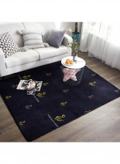 Simple Style Anti-Slip Carpet Blue 150x190centimeter