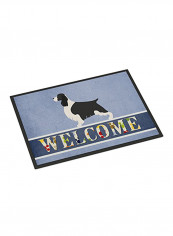 English Springer Spaniel Welcome Doormat Multicolour 18x27x0.25inch