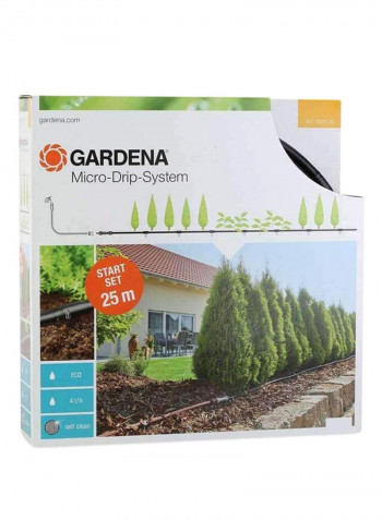 Micro Drip System Black/Silver 25meter