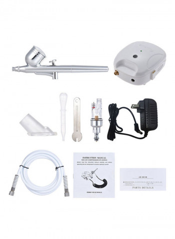 Multi-Purpose Airbrush System Set أبيض