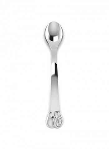 Sterling Silver Elephant Pattern Spoon