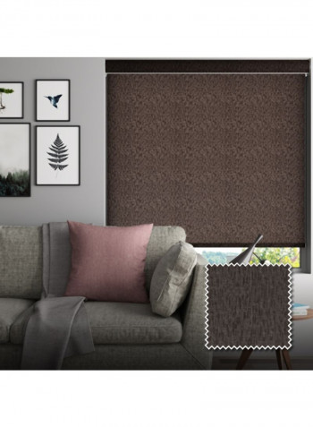 Single Mist Solar Non-Blackout Roller Blind Brown 200x240cm