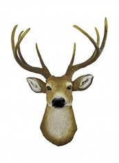 Deer Head Wall Hanging Beige 16x8.5x23inch