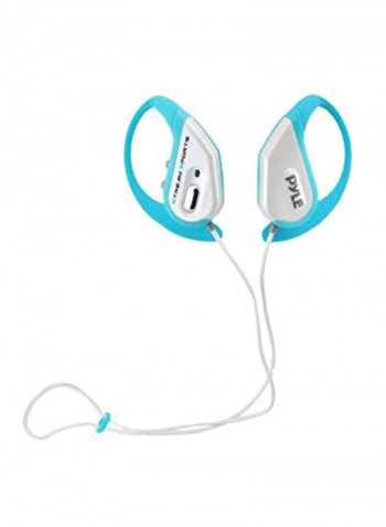 Water Resistant Bluetooth Sports Headphones PWBH18BL Blue/white