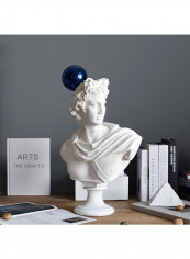 European Style Ball Greek Figure Statue Blue/White