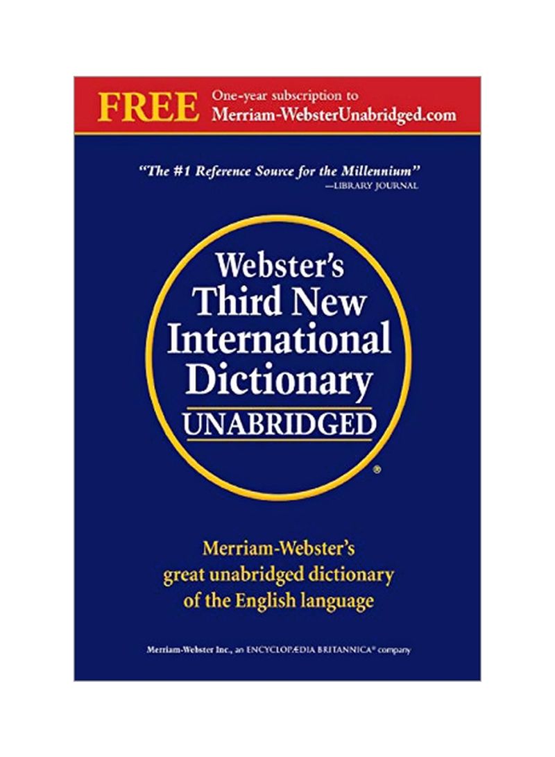 Webster's Third New International Dictionary Hardcover 3