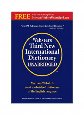 Webster's Third New International Dictionary Hardcover 3