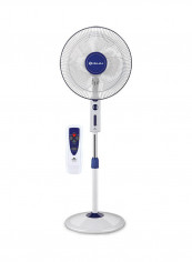 Pedestal Fan With Remote Control 55 W 60110 White/Blue