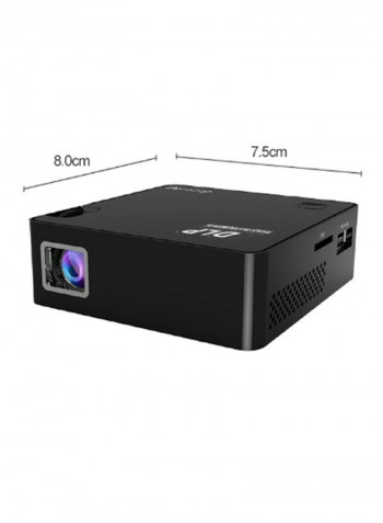 Portable HD Home Theatre DLP Projector P2 DLP Black