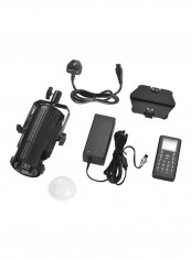 4-Piece LED Video Light With Remote Control Set Black