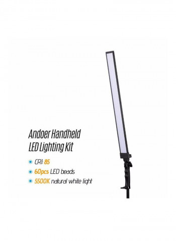 LED Dimmable Photography Light With Accessories 31.9inch White