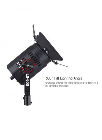 LS-60S Dimmable LED Video Light Black