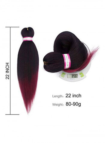 8-Piece Hair Extension Wig 1B/Bug 20inch