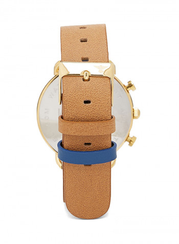 Men's Leather Analog Watch 23061M