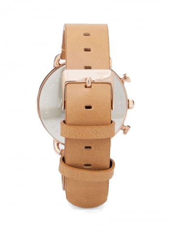 Men's Leather Analog Watch 23061M