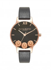 Women's Burton Dancing Daisy Leather Analog Watch OB16CH05