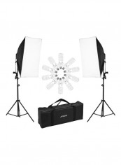 Professional Photography Lighting Kit Set Black/White