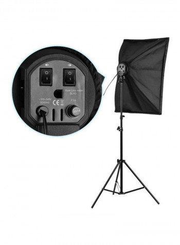 Professional Photography Lighting Kit Set Black/White