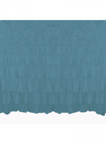 3-Piece Duvet Cover Set Cotton Blue 53 x 78inch