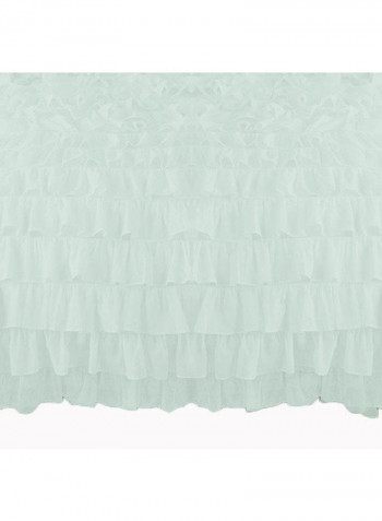 3-Piece Duvet Cover Set Cotton Aqua Blue 78 x 78inch