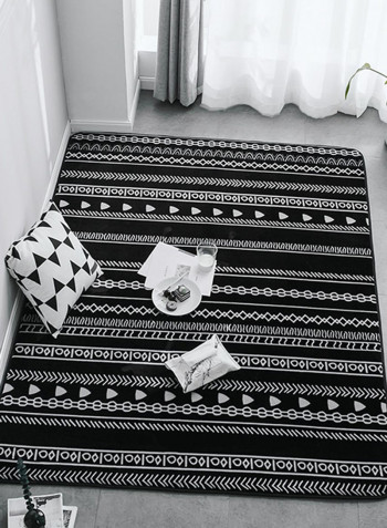 Living Room Non-Slip Mat Black/White L