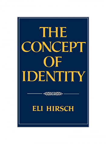 The Concept of Identity Paperback