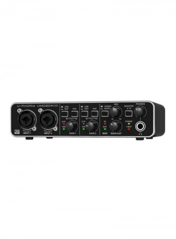 USB-Interface Mic Preamplifiers UMC204HD Black