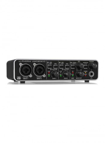 USB-Interface Mic Preamplifiers UMC204HD Black