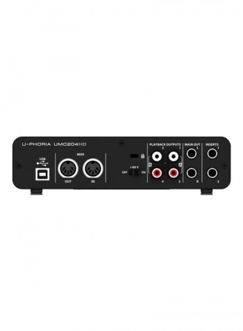 USB-Interface Mic Preamplifiers UMC204HD Black