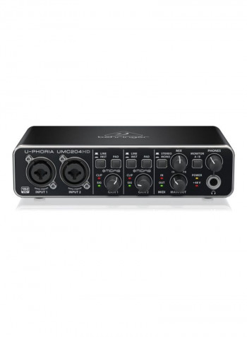 USB-Interface Mic Preamplifiers UMC204HD Black