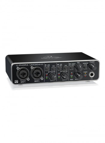 USB-Interface Mic Preamplifiers UMC204HD Black
