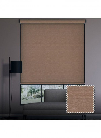 Single Mist Blackout Window Blind Brown 200x150cm