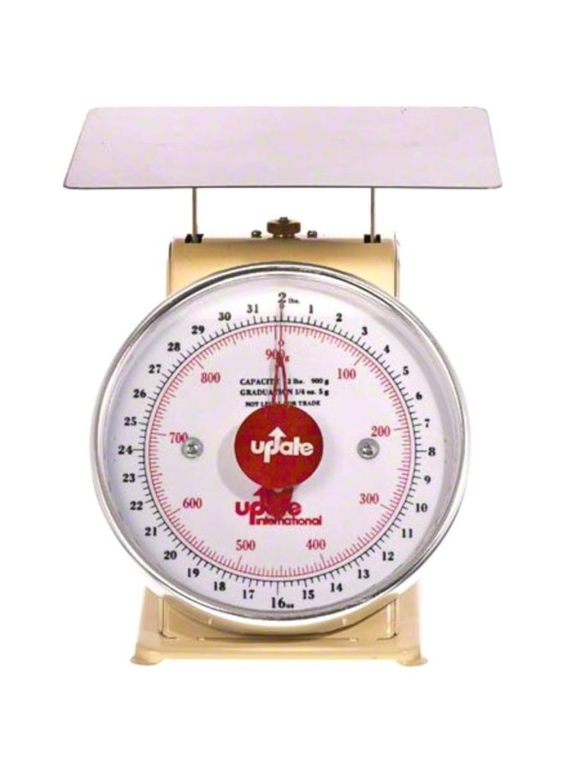 Ingredients Weighing Scale Beige/Silver/White 9.875x9.875inch