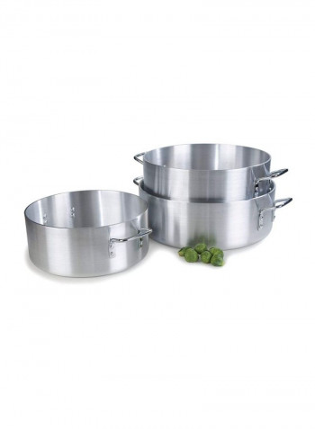 Aluminium Stock Pot Silver