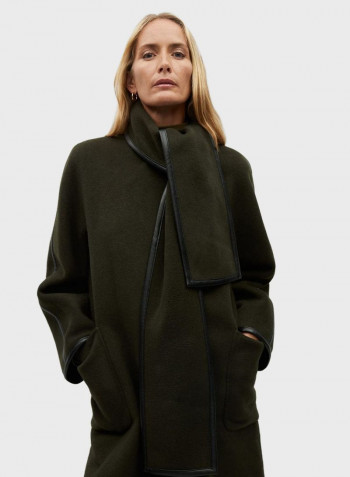 Oversized Coat Khaki Green