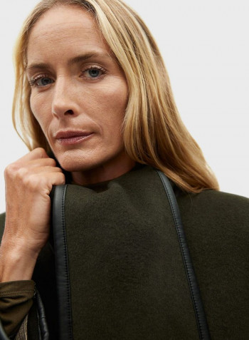 Oversized Coat Khaki Green