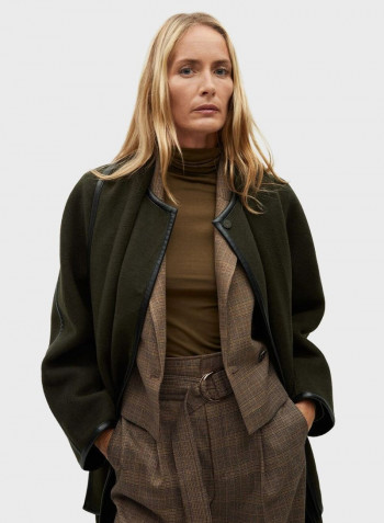 Oversized Coat Khaki Green