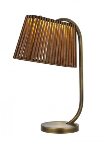 Antique Plated Table Lamp Brown 45x16x28centimeter