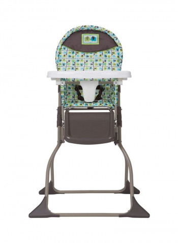 Foldable High Chair with 3-Position Tray