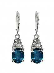 925 Sterling Silver Gold Plated 6.54 Ct Topaz Studded Dangle Earrings reviews 925 Sterling Silver Gold Plated 6.54 Ct Topaz Studded Dangle Earrings