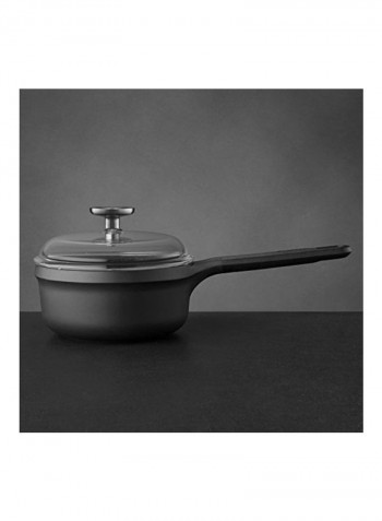 Gem Casting Creamer With Lid Black 18x18x8cm