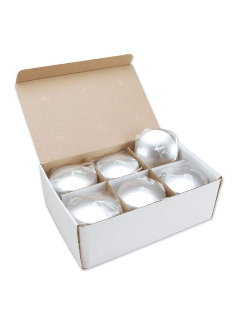 12-Piece Floating Candle Disk Silver 3x.75x1.75inch