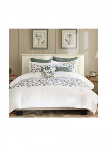 Luciana Duvet Cover White/Grey