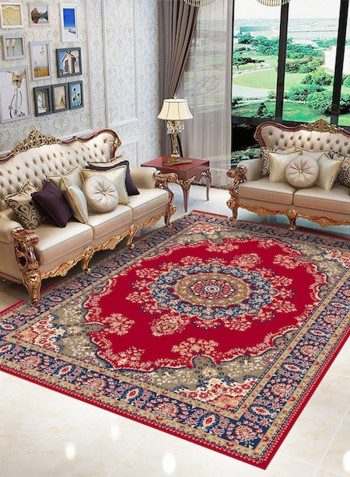 1 Piece Rug Soft Rectangle Flower Print Living Room Bedside Floor Mat multicolour 80*180 (W*L)cmcm