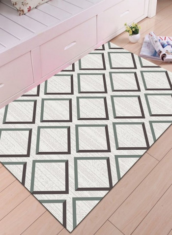 1 Piece Rug Soft Rectangle Geometry Print Living Room Bedside Floor Mat Grey 80*180 (W*L)cmcm