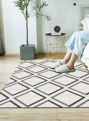 1 Piece Rug Soft Rectangle Geometry Print Living Room Bedside Floor Mat Grey 80*180 (W*L)cmcm