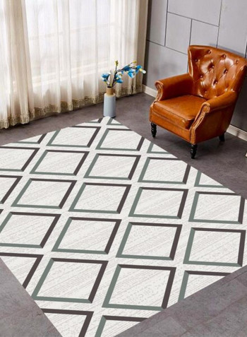 1 Piece Rug Soft Rectangle Geometry Print Living Room Bedside Floor Mat Grey 80*180 (W*L)cmcm